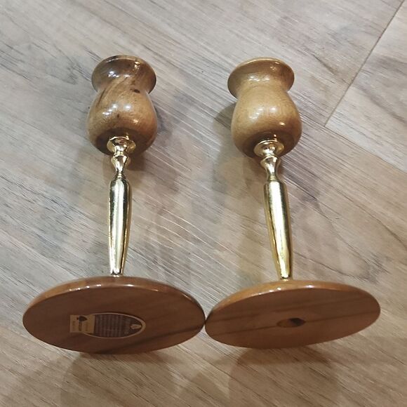 Vintage MCM Oregon Myrtlewood Candlesticks - Picture 7 of 7